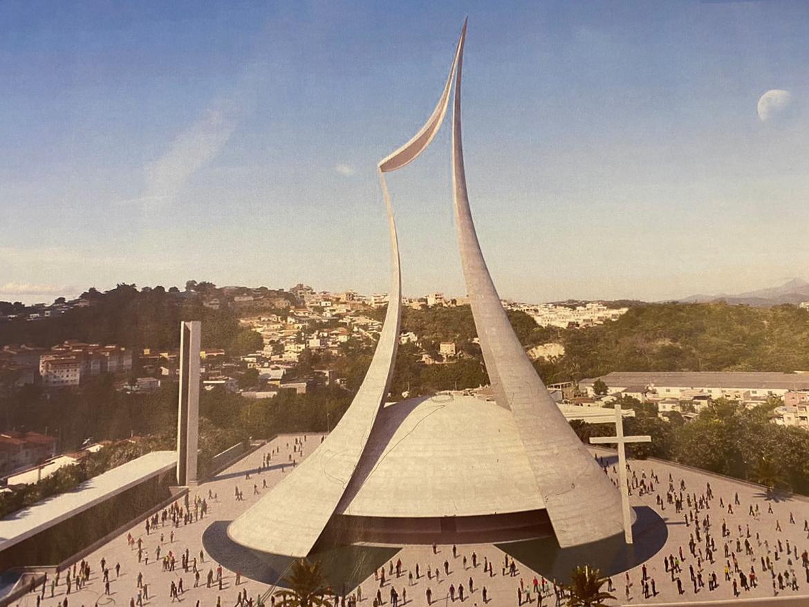 Projeto do arquiteto Oscar Niemeyer, a Catedral Metropolitana Cristo Rei terá capacidade para mais de mil pessoas