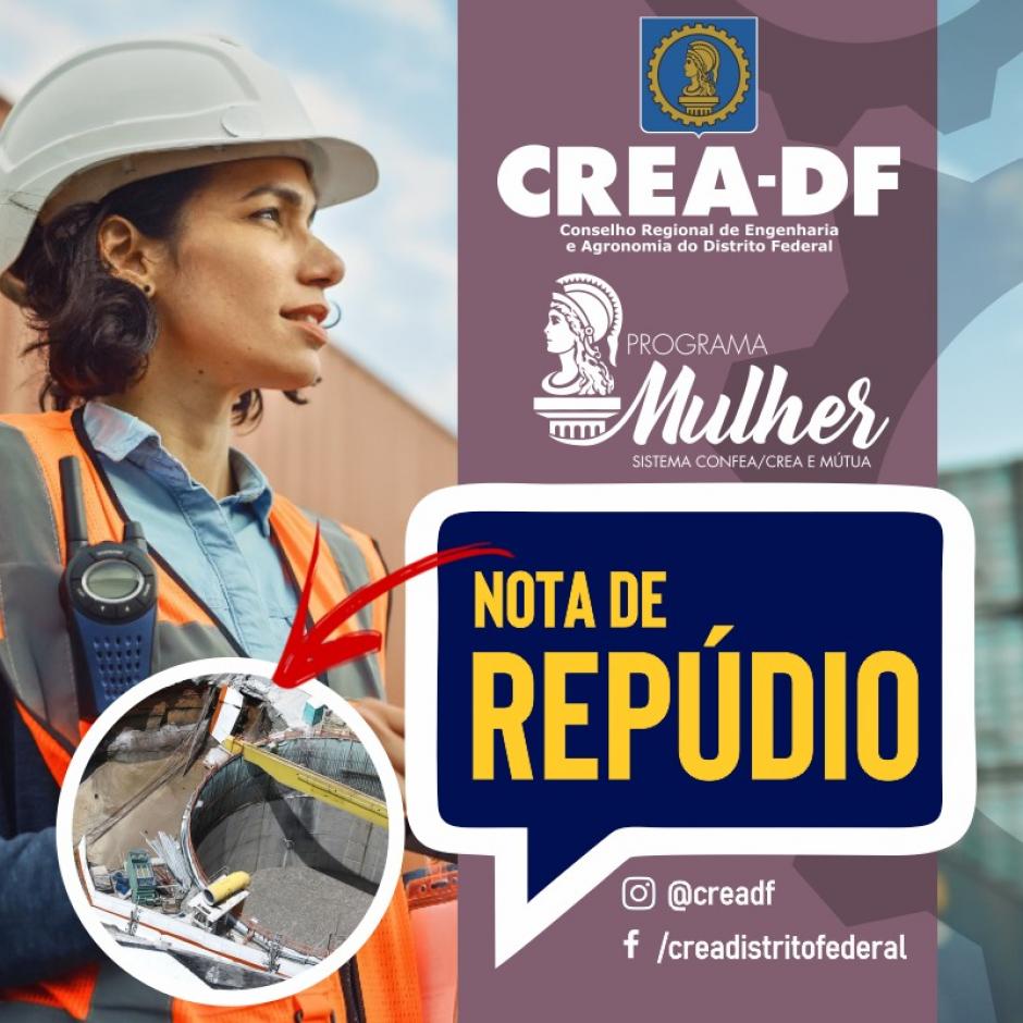 Programa Mulher repudia vídeo que desrespeita as profissionais da  Engenharia | Conselho Regional de Engenharia e Agronomia do Distrito Federal